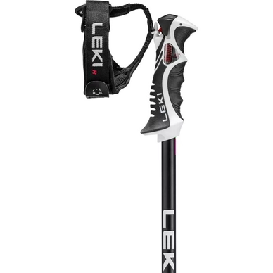 Ski Pole LEKI Unisex Bold Lite S Dark Anthracite Black Bright Red