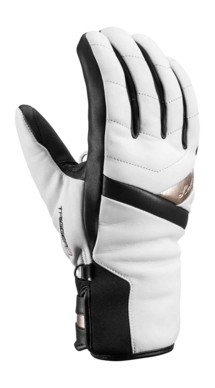 Gloves Leki Snowfox 3D Women White Gold