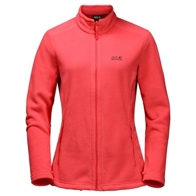 Sweatjacke Jack Wolfskin Moonrise Women Hibiscus Rot Damen