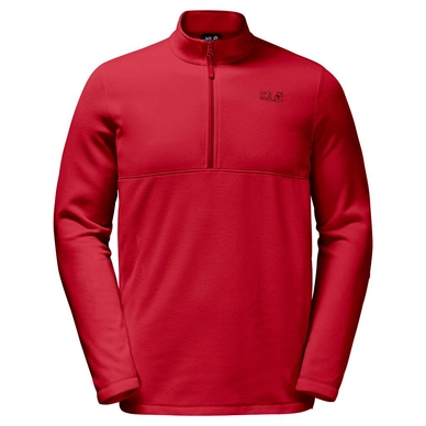 Fleece Jack Wolfskin Men Gecko Ruby Red