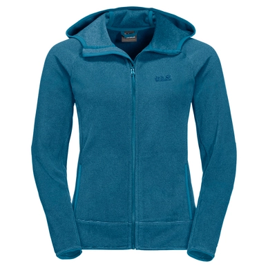Fleece Jack Wolfskin Women Arco Celestial Blue Stripes