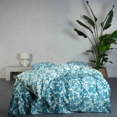 Dekbedovertrek Essenza Sora Smoke Blue Satijn