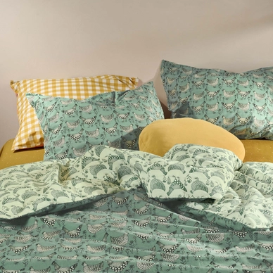 Dekbedovertrek Essenza & Co Chicken Run Turquoise Percal