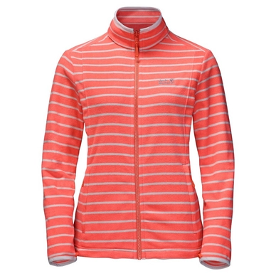Gilet Jack Wolfskin Kiruna Striped Women Hot Coral Stripes