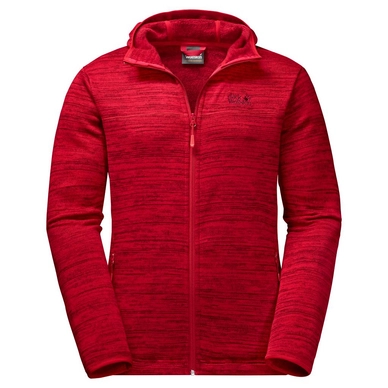 Fleecejacke Jack Wolfskin Aquila Hooded Ruby Red Herren