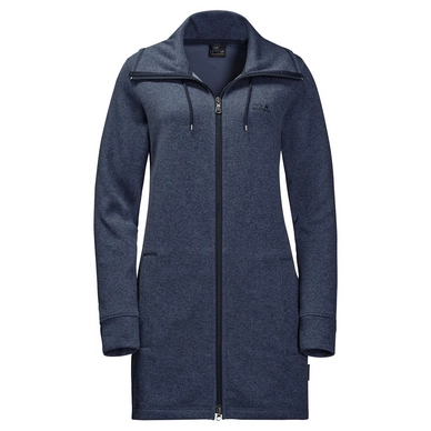 Vest Jack Wolfskin Women Finley Long Jacket Midnight Blue