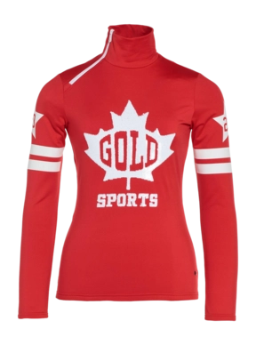 Ski Sweatshirt Goldbergh Women's Maple Leaf Flame