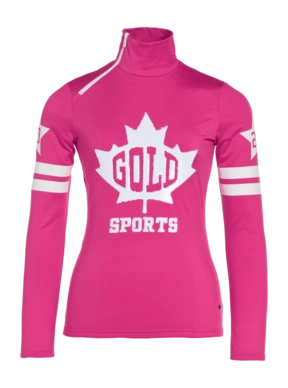 Skipullover Goldbergh Maple Leaf Damen Passion Pink