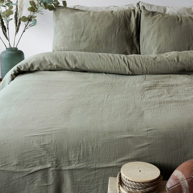 Dekbedovertrek Town&Country Mousseline Olive Green
