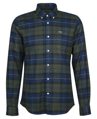 Chemise Barbour Homme Kyeloch Tailored Shirt Olive Night