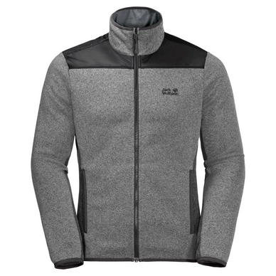 Fleecejacke Jack Wolfskin Elk Lodge Hellgrau Herren