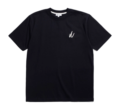 T-Shirt Norse Projects Men Johannes Organic Chain Stitch Logo Dark Navy