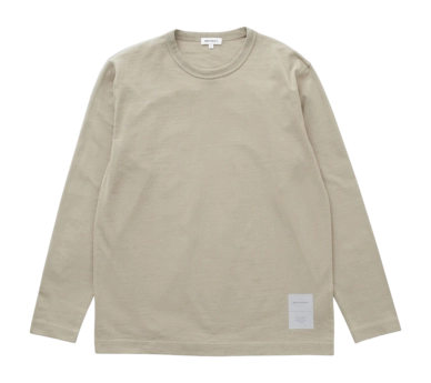 Longsleeve Norse Projects Men Holger Relaxed Organic Heavy Tab Series Sand