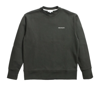 Sweatshirt Norse Projects Men Arne Relaxed Organic Logo Beech Green