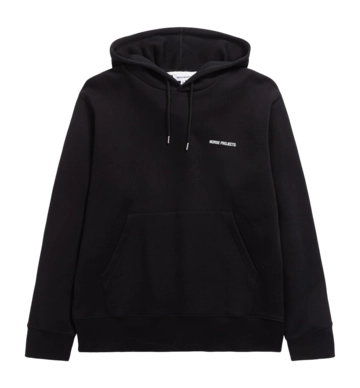 Hoodie Norse Projects Men Arne Relaxed Organic Logo Black