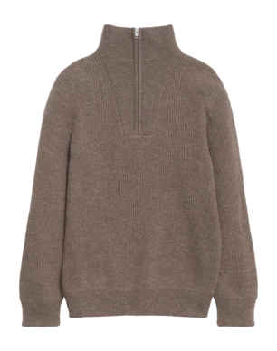 Pullover Norse Projects Henning Merino Rib Herren Taupe