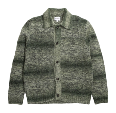 Jacket Norse Projects Men Erik Space Dye Alpaca Mohair Cotton Army Green