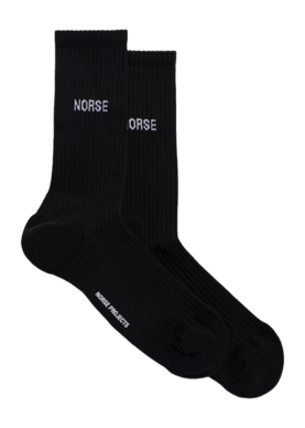 Sock Norse Projects Men Bjarki Logo Sport Sock Black