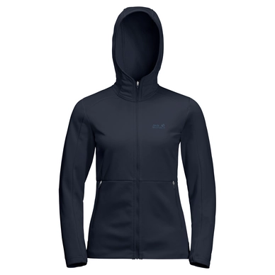 Vest Jack Wolfskin Women Kiewa Hooded Midnight Blue