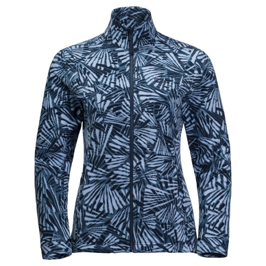Fleecejacke Jack Wolfskin Kiruna Forest Midnight Blue All Over Damen
