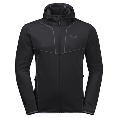 Fleecejacke Jack Wolfskin Kiewa Hooded Schwarz Herren
