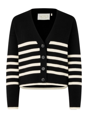 Cardigan Notes du Nord Femme Gaia Noir Cream