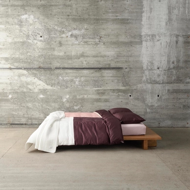 Duvet Marc O'Polo Ewon Crimson Brown Satin