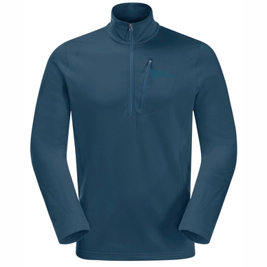 Pullover Jack Wolfskin Kolbenberg Half Zip Herren Dark Sea