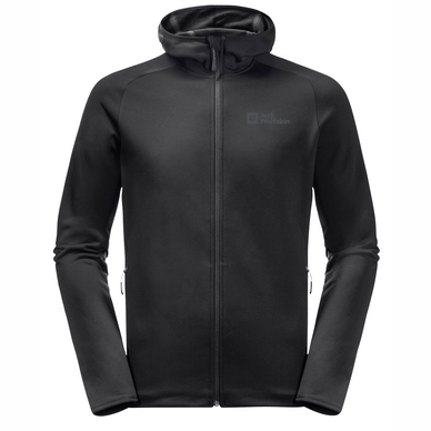 Pullover Jack Wolfskin Baiselberg Hooded Full Zip Men Black