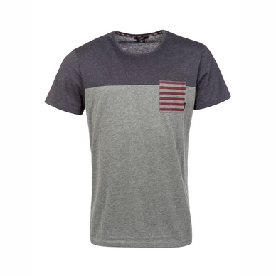 T-Shirt Protest Men Scorpion Longfit Dark Grey Melee