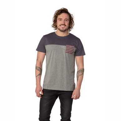 T-Shirt Protest Men Scorpion Longfit T-Shirt Dark Grey Melee