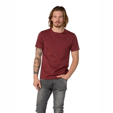 T-Shirt Protest Men Solution T-Shirt Merlot