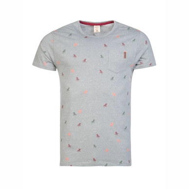 T-Shirt Protest Homme Fearless Aqua Gray