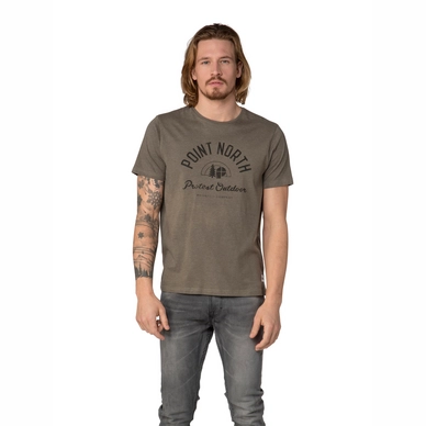 T-Shirt Protest Men Sandwich T-Shirt Gravel Green