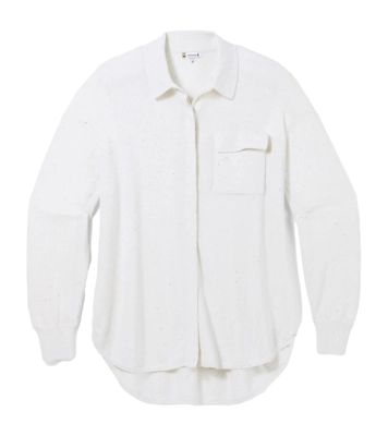 Shirt Smartwool Women Edgewood Button Down Sweater Natural Donegal
