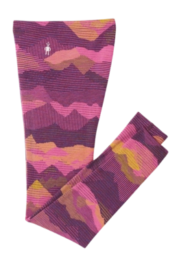 Trousers Smartwool Kids Classic Thermal Merino Base Layer Bottom Boxed Purple Iris Mtn Scape