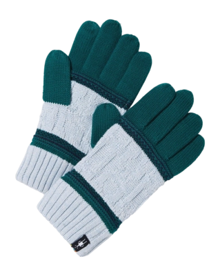 Gloves Smartwool Unisex Popcorn Cable Glove Emerald Green