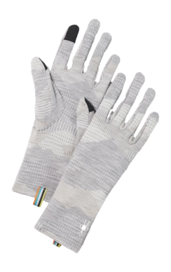 Handschoen Smartwool Unisex Thermal Merino Glove Light Gray Mountain Scape
