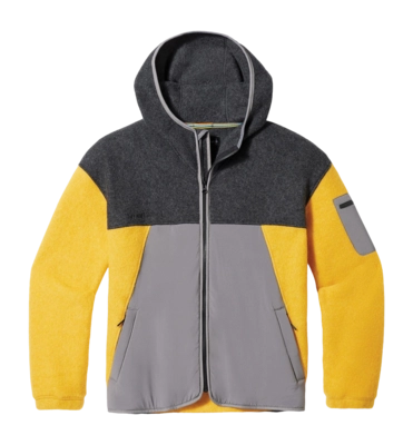 Jacke Smartwool Hudson Trail Fleece Jacket Herren Charcoal-Honey Gold