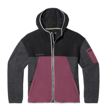 Veste Smartwool Men Hudson Trail Fleece Jacket Charcoal-Eggplant