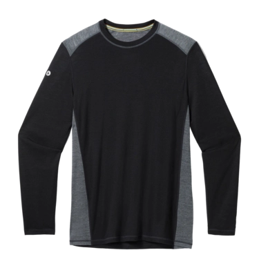 Long Sleeve T-Shirt Smartwool Men Active Long Sleeve Tech Tee Black