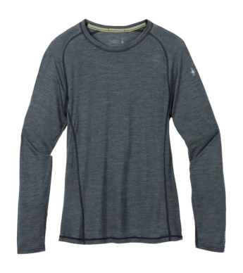 T-Shirt Smartwool Men Active Ultralite Long Sleeve Charcoal Heather