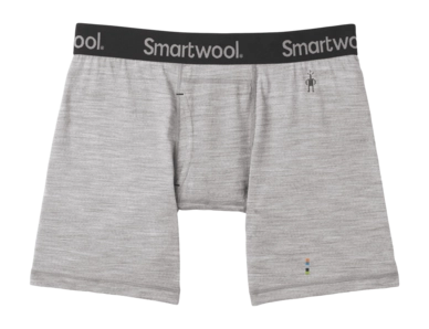 Unterhose Smartwool Merino Boxer Brief Boxed Herren Light Grey Heather