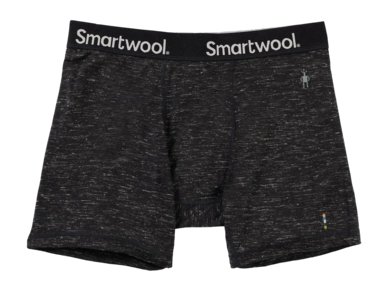 Unterhose Smartwool Merino Hemp Blend Boxer Brief Boxed Herren Black Heather
