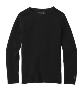 Unterhemd Smartwool Classic Thermal Merino Base Layer Crew Boxed Kinder Black
