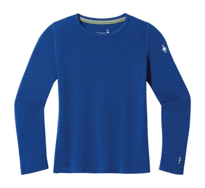Ondershirt Smartwool Kids Classic Thermal Merino Base Layer Crew Boxed Blueberry Hill Heather
