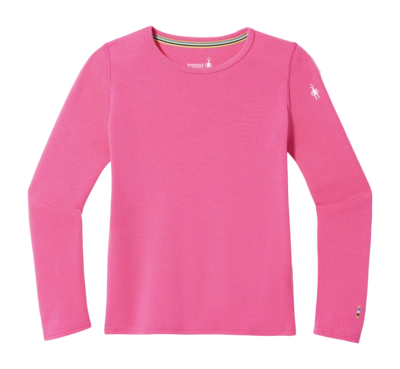 Ondershirt Smartwool Kids Classic Thermal Merino Base Layer Crew Boxed Power Pink