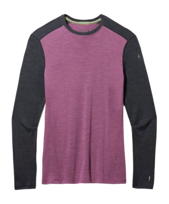 Ondershirt Smartwool Men Classic Thermal Merino Base Layer Crew Boxed Argyle Purple Heather
