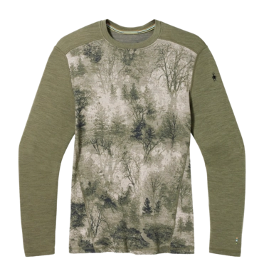 Maillot de Corps Smartwool Men Classic Thermal Merino Base Layer Crew Boxed Winter Moss Forest