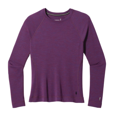 Ondershirt Smartwool Women Classic Thermal Merino Base Layer Crew Boxed Purple Iris Heather